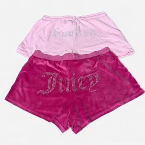 Juicy Couture & baby pink shorts